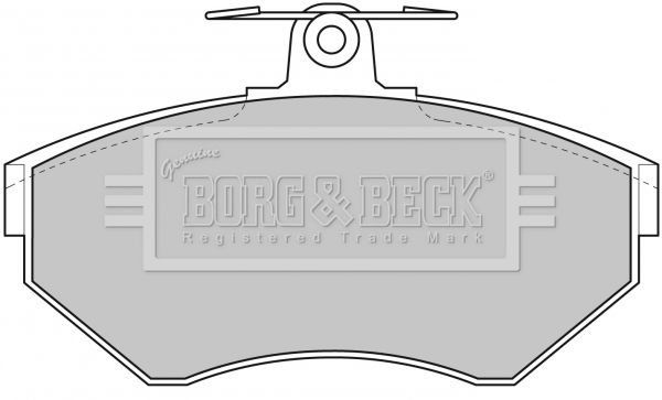 BORG & BECK Комплект тормозных колодок, дисковый тормоз BBP1620